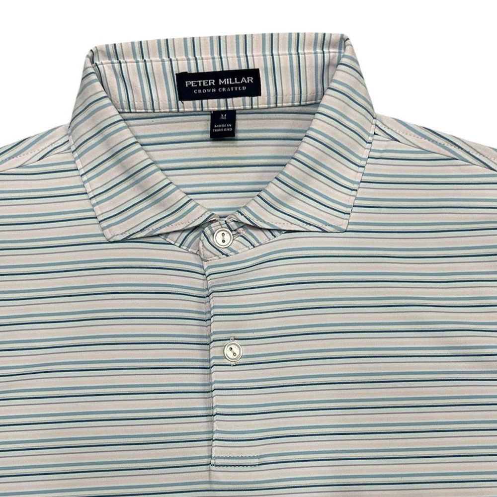 Peter Millar Striped Polo, Size M